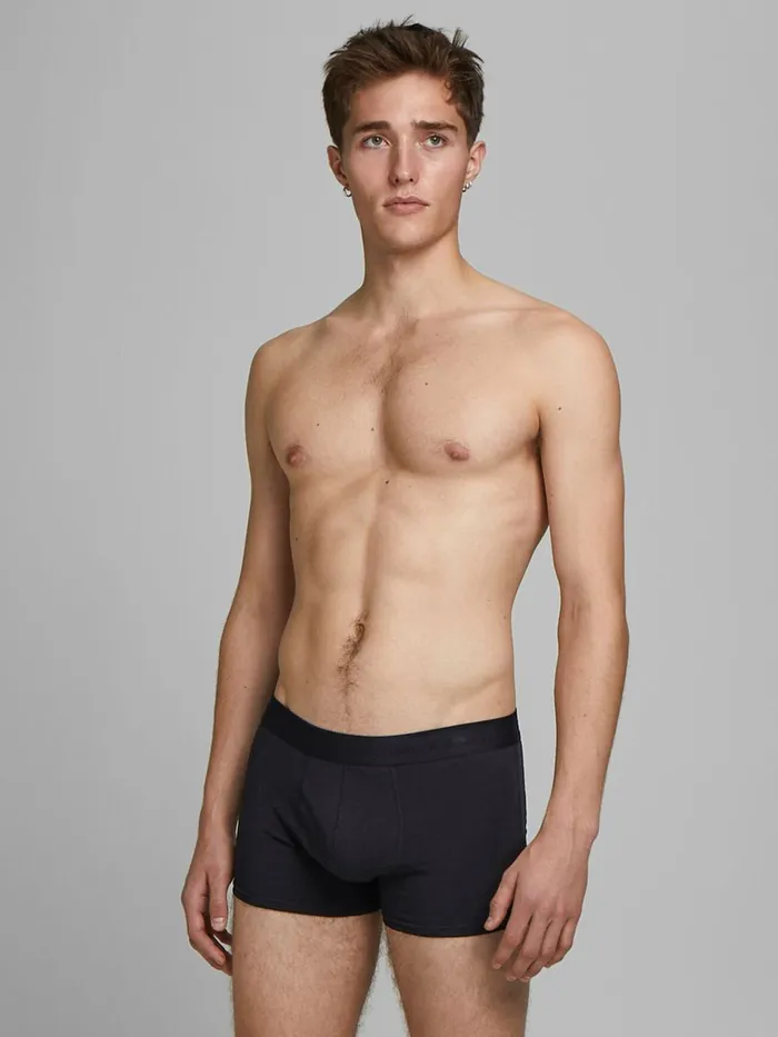 Underwear JACK and JONES Mens 7PACK BASIC TRUNKS Black Black Near Me