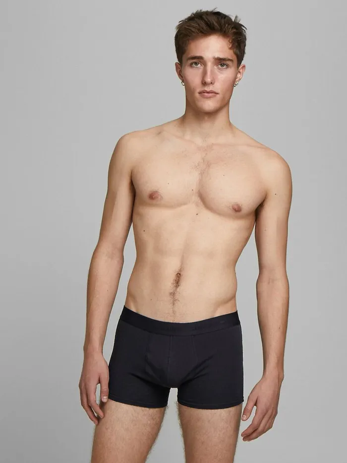 Underwear JACK and JONES Mens 7PACK BASIC TRUNKS Black Black Near Me