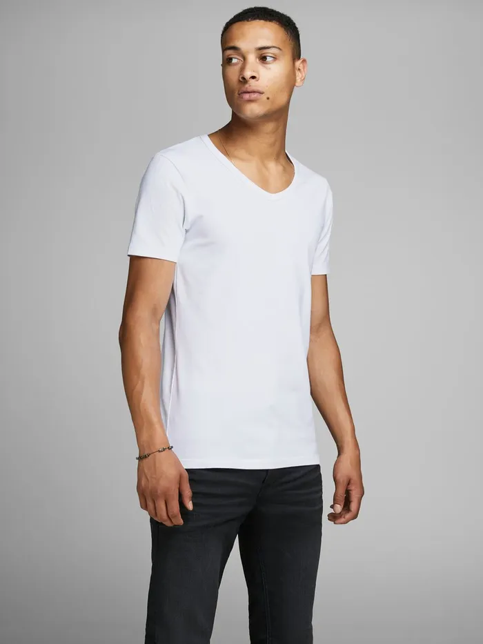 Underwear JACK and JONES Mens BASIC VNECK REGULAR FIT TSHIRT White OPT WHITE Gift Ideas Underwear JACK and JONES Mens BASIC VNECK REGULAR FIT TSHIRT White OPT WHITE Gift Ideas