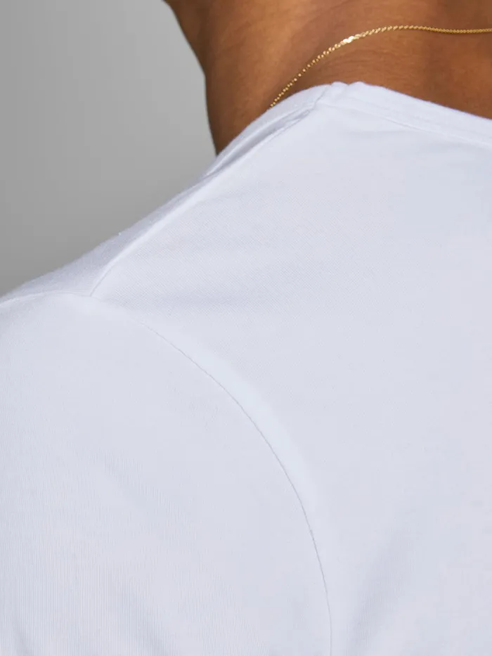 Underwear JACK and JONES Mens BASIC VNECK REGULAR FIT TSHIRT White OPT WHITE Gift Ideas