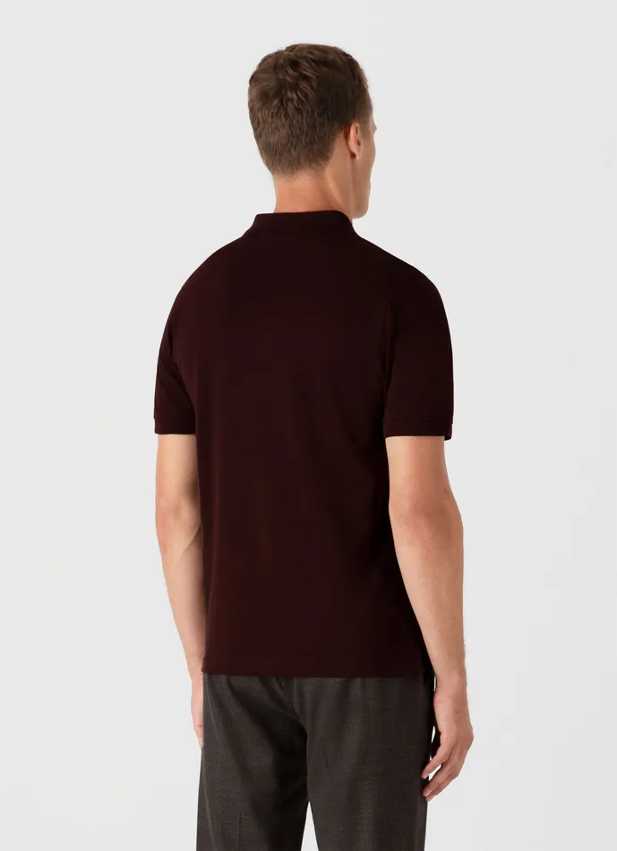 ussunspel Piqu Polo Shirt Raisin Men Polo Shirts ussunspel Piqu Polo Shirt Raisin Men Polo Shirts