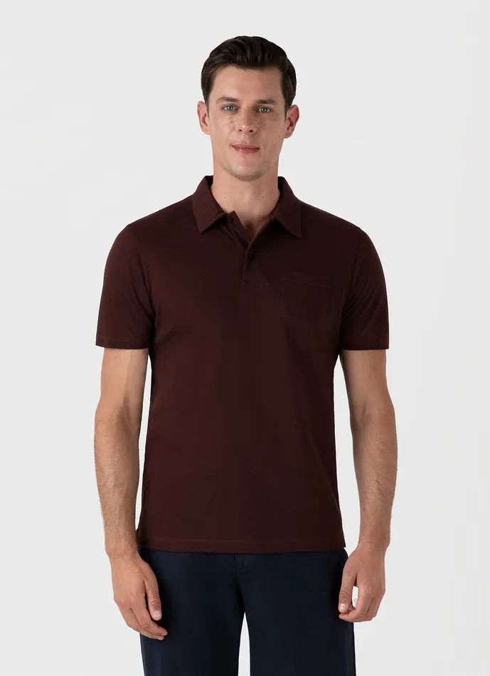 ussunspel Riviera Polo Shirt Raisin Men Polo Shirts