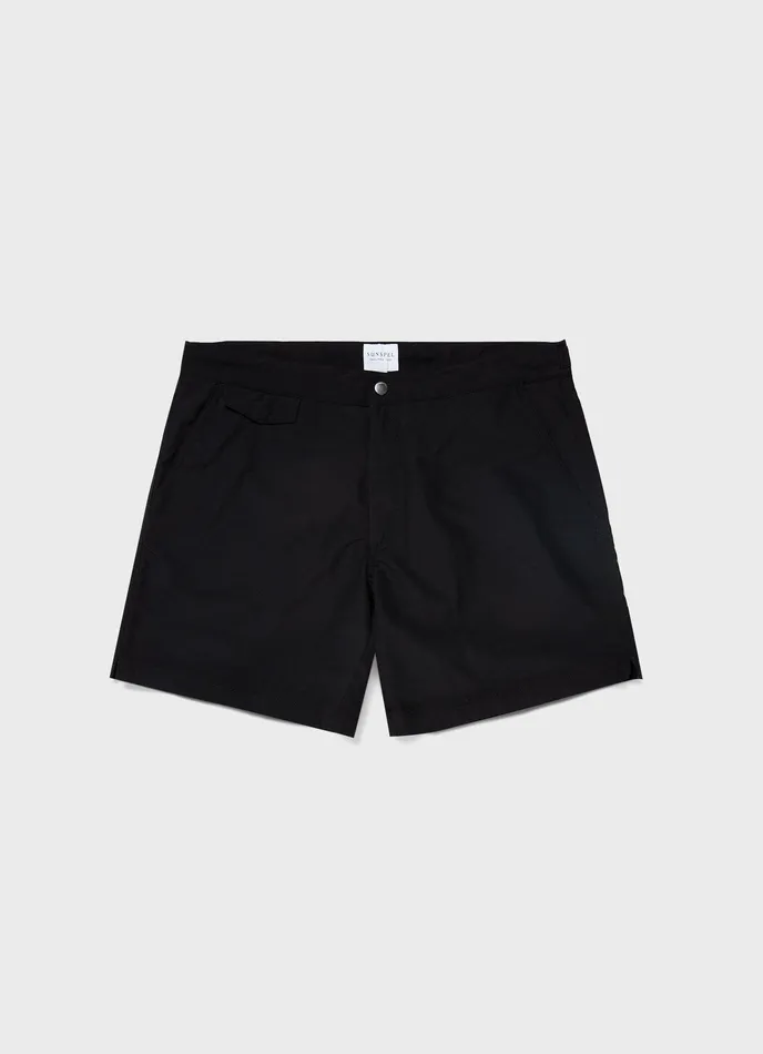 ussunspel Swimwear Men Tailored Swim Shorts Black