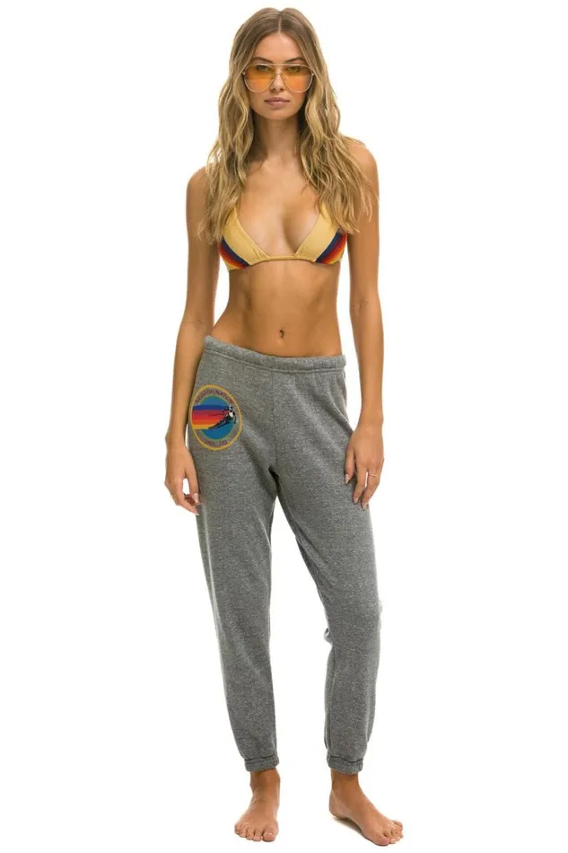 Vail Sweatpants 8211 Heather Grey Women Aviator Nation Sweatpants