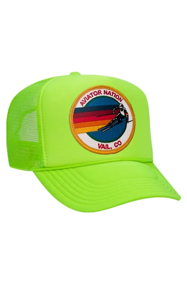 Vail Trucker Hat WomenMen Aviator Nation Trucker Hats