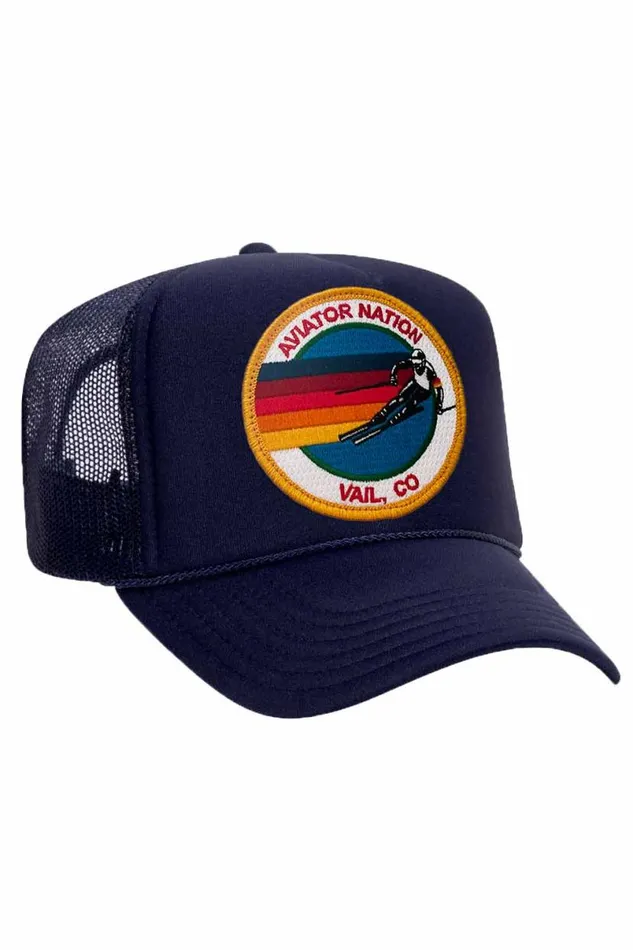 Vail Trucker Hat WomenMen Aviator Nation Trucker Hats
