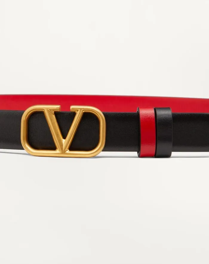 Valentino Belts Woman Reversible Vlogo Signature Belt In Glossy Calfskin 20 Mm For Woman In Saddle Brownblack Saddle Brownblack Valentino Belts Woman Reversible Vlogo Signature Belt In Glossy Calfskin 20 Mm For Woman In Saddle Brownblack Saddle Brownblack