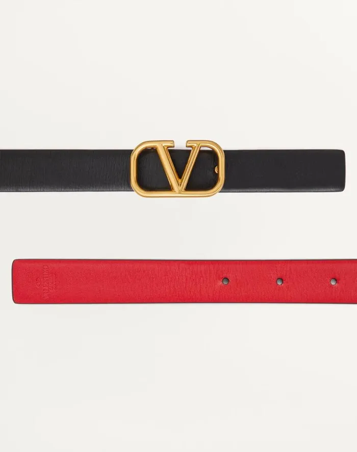 Valentino Belts Woman Reversible Vlogo Signature Belt In Glossy Calfskin 20 Mm For Woman In Saddle Brownblack Saddle Brownblack Valentino Belts Woman Reversible Vlogo Signature Belt In Glossy Calfskin 20 Mm For Woman In Saddle Brownblack Saddle Brownblack