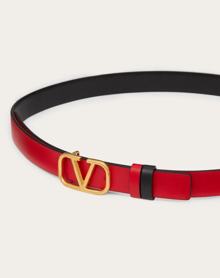 Valentino Belts Woman Reversible Vlogo Signature Belt In Glossy Calfskin 20 Mm For Woman In Saddle Brownblack Saddle Brownblack Valentino Belts Woman Reversible Vlogo Signature Belt In Glossy Calfskin 20 Mm For Woman In Saddle Brownblack Saddle Brownblack