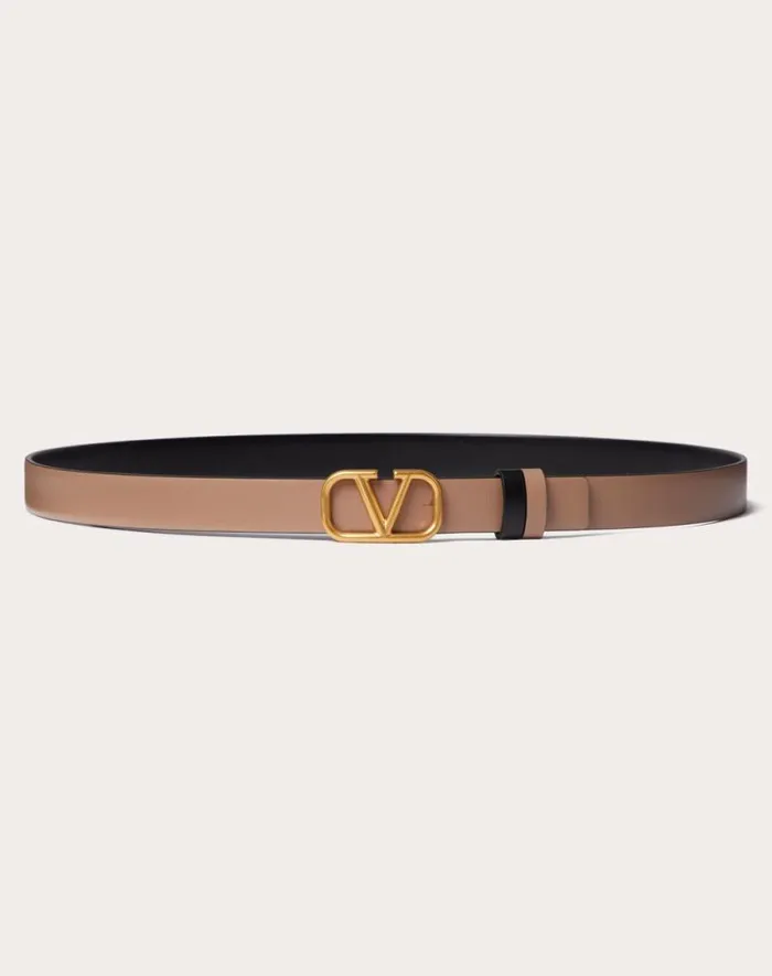 Valentino Belts Woman Reversible Vlogo Signature Belt In Glossy Calfskin 20 Mm For Woman In Saddle Brownblack Saddle Brownblack Valentino Belts Woman Reversible Vlogo Signature Belt In Glossy Calfskin 20 Mm For Woman In Saddle Brownblack Saddle Brownblack