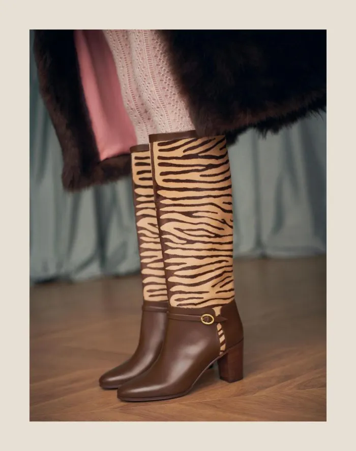 Valentino Boots Woman Pattie Boot In Ponyeffect Calfskin 75mm For Woman In Beige Beige Valentino Boots Woman Pattie Boot In Ponyeffect Calfskin 75mm For Woman In Beige Beige