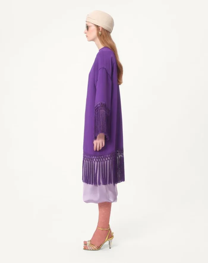 Valentino Dresses Woman Cady Couture Dress For Woman In Violet Violet