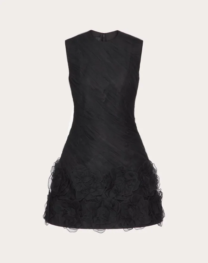 Valentino Dresses Woman Tulle Illusione Embroidered Short Dress For Woman In Red Red Valentino Dresses Woman Tulle Illusione Embroidered Short Dress For Woman In Red Red