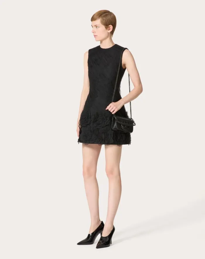 Valentino Dresses Woman Tulle Illusione Embroidered Short Dress For Woman In Red Red Valentino Dresses Woman Tulle Illusione Embroidered Short Dress For Woman In Red Red