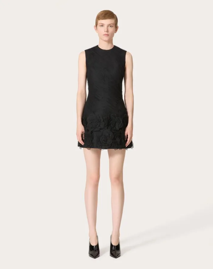 Valentino Dresses Woman Tulle Illusione Embroidered Short Dress For Woman In Red Red Valentino Dresses Woman Tulle Illusione Embroidered Short Dress For Woman In Red Red