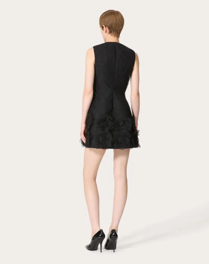 Valentino Dresses Woman Tulle Illusione Embroidered Short Dress For Woman In Red Red Valentino Dresses Woman Tulle Illusione Embroidered Short Dress For Woman In Red Red