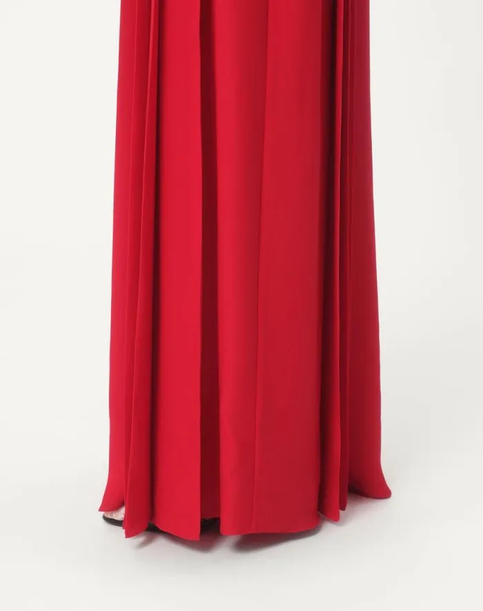 Valentino Gowns Woman Georgette Long Dress For Woman In Red Red Valentino Gowns Woman Georgette Long Dress For Woman In Red Red