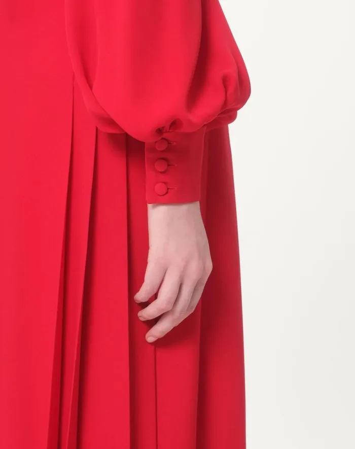 Valentino Gowns Woman Georgette Long Dress For Woman In Red Red Valentino Gowns Woman Georgette Long Dress For Woman In Red Red