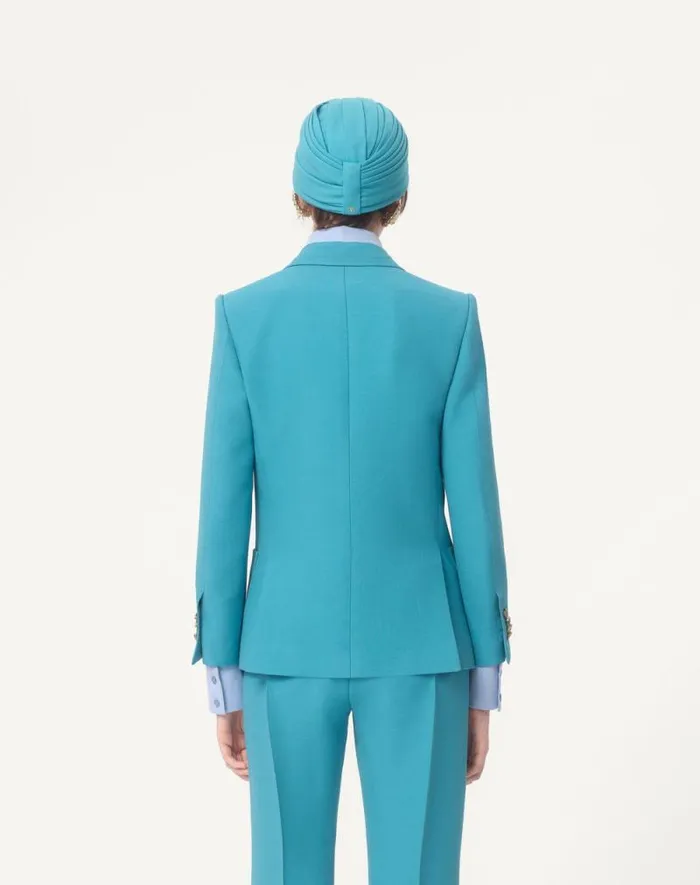 Valentino Jackets And Blazers Woman Crepe Couture Blazer For Woman In Birch Birch Valentino Jackets And Blazers Woman Crepe Couture Blazer For Woman In Birch Birch