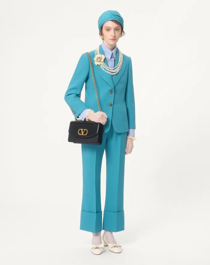 Valentino Jackets And Blazers Woman Crepe Couture Blazer For Woman In Birch Birch Valentino Jackets And Blazers Woman Crepe Couture Blazer For Woman In Birch Birch