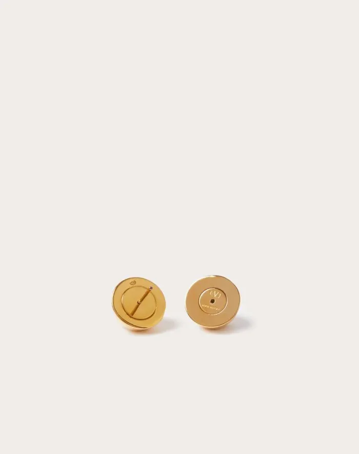 Valentino Jewelry Woman Vlogo Signature Metal Earrings For Woman In Gold Gold Valentino Jewelry Woman Vlogo Signature Metal Earrings For Woman In Gold Gold