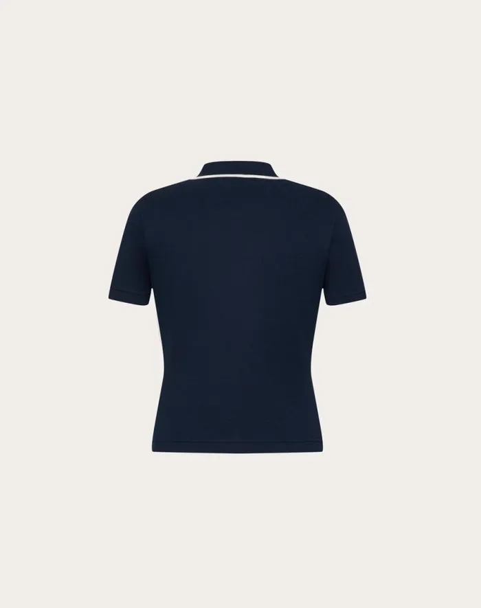 Valentino Knitwear Woman Cotton Sweater For Woman In Navy Navy Valentino Knitwear Woman Cotton Sweater For Woman In Navy Navy