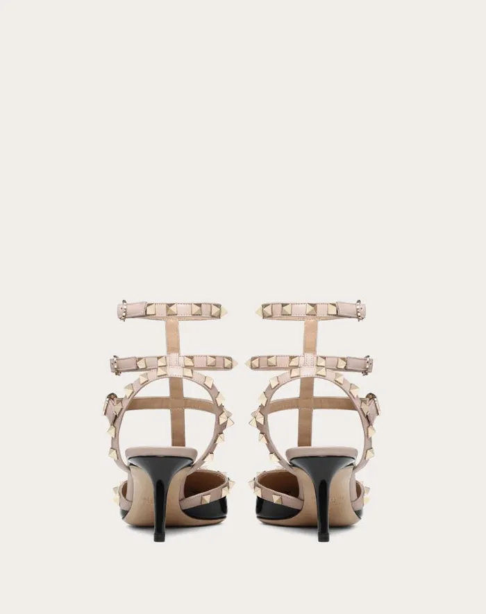 Valentino Pumps Woman Rockstud Caged Pump 65mm For Woman In Poudre Poudre Valentino Pumps Woman Rockstud Caged Pump 65mm For Woman In Poudre Poudre