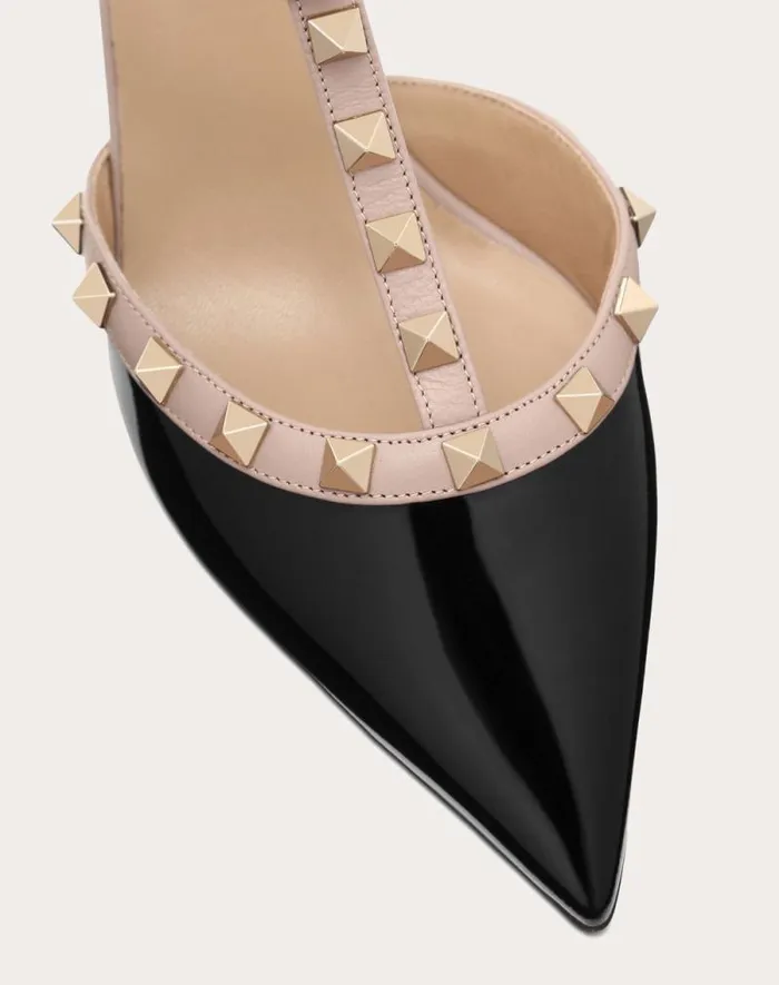 Valentino Pumps Woman Rockstud Caged Pump 65mm For Woman In Poudre Poudre Valentino Pumps Woman Rockstud Caged Pump 65mm For Woman In Poudre Poudre