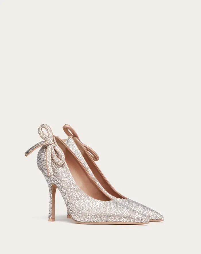 Valentino Pumps Woman Valentino Garavani Niteout Pump With Crystals 110 Mm For Woman In Crystal Crystal Valentino Pumps Woman Valentino Garavani Niteout Pump With Crystals 110 Mm For Woman In Crystal Crystal