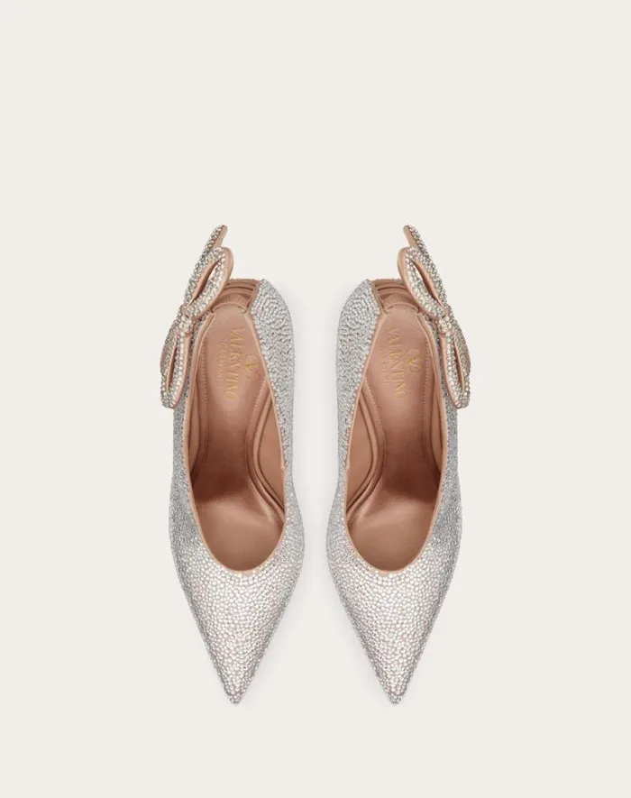 Valentino Pumps Woman Valentino Garavani Niteout Pump With Crystals 110 Mm For Woman In Crystal Crystal Valentino Pumps Woman Valentino Garavani Niteout Pump With Crystals 110 Mm For Woman In Crystal Crystal