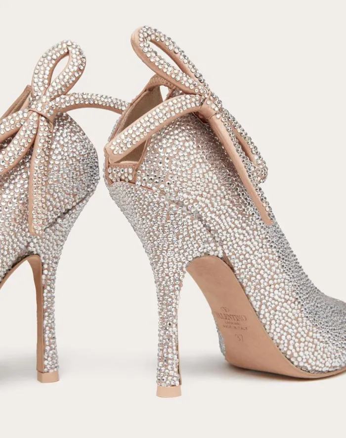 Valentino Pumps Woman Valentino Garavani Niteout Pump With Crystals 110 Mm For Woman In Crystal Crystal Valentino Pumps Woman Valentino Garavani Niteout Pump With Crystals 110 Mm For Woman In Crystal Crystal