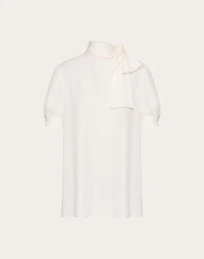Valentino Shirts And Tops Woman Georgette Top For Woman In Red Red