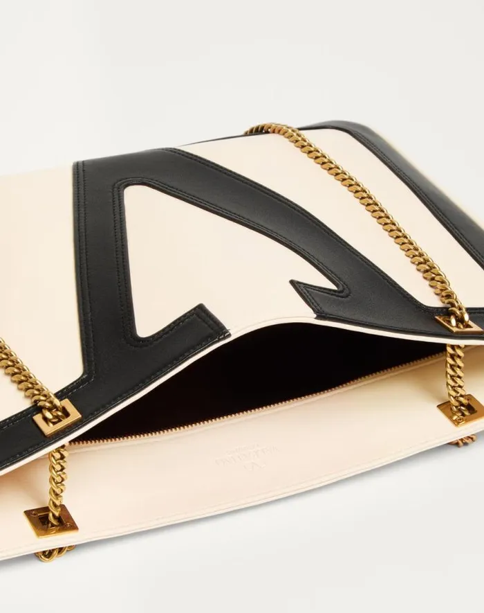 Valentino Shoulder Bags WomanMan Valentino Garavani Viva Superstar Medium Nappa Leather Shopping Bag For Woman In Blackbrown Blackbrown