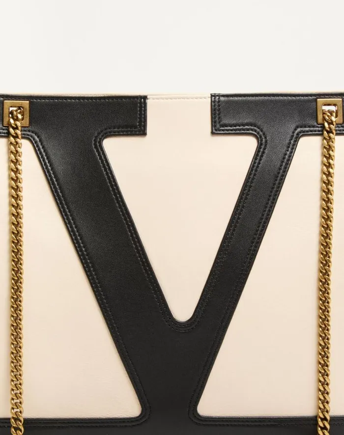Valentino Shoulder Bags WomanMan Valentino Garavani Viva Superstar Medium Nappa Leather Shopping Bag For Woman In Blackbrown Blackbrown