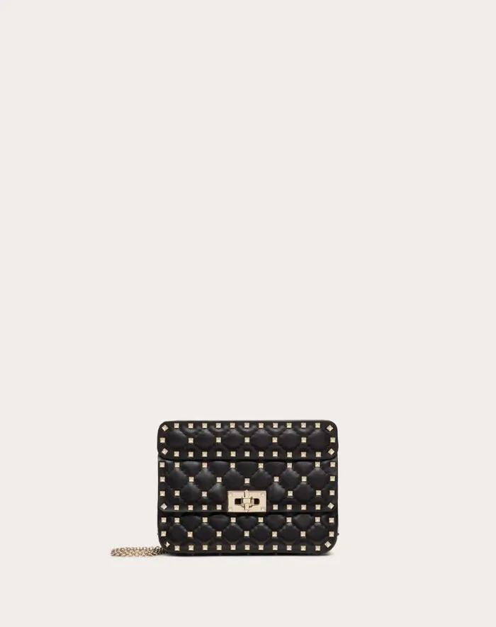 Valentino Shoulder Bags Woman Small Nappa Rockstud Spike Bag For Woman In Light Ivory Light Ivory