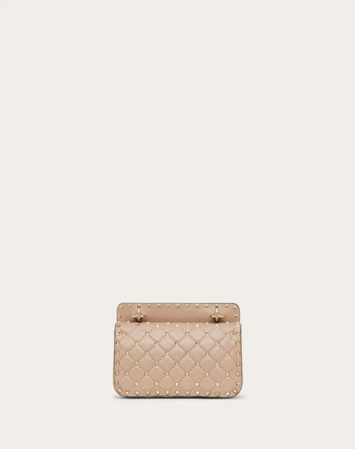 Valentino Shoulder Bags Woman Small Nappa Rockstud Spike Bag For Woman In Light Ivory Light Ivory Valentino Shoulder Bags Woman Small Nappa Rockstud Spike Bag For Woman In Light Ivory Light Ivory