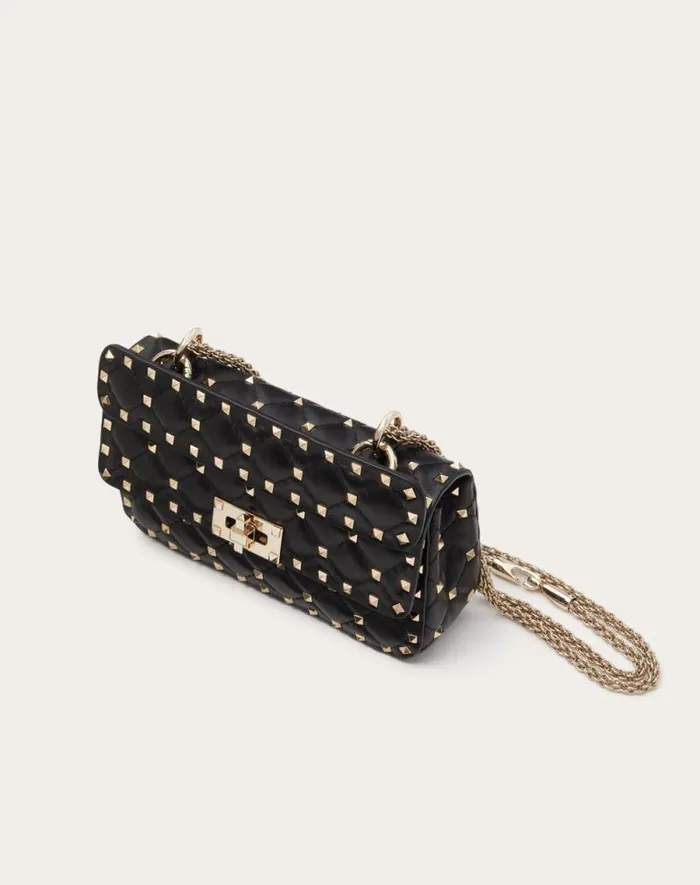 Valentino Shoulder Bags Woman Small Nappa Rockstud Spike Bag For Woman In Light Ivory Light Ivory Valentino Shoulder Bags Woman Small Nappa Rockstud Spike Bag For Woman In Light Ivory Light Ivory
