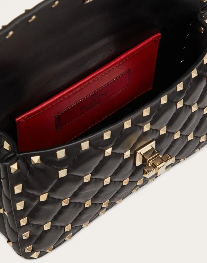 Valentino Shoulder Bags Woman Small Nappa Rockstud Spike Bag For Woman In Light Ivory Light Ivory Valentino Shoulder Bags Woman Small Nappa Rockstud Spike Bag For Woman In Light Ivory Light Ivory