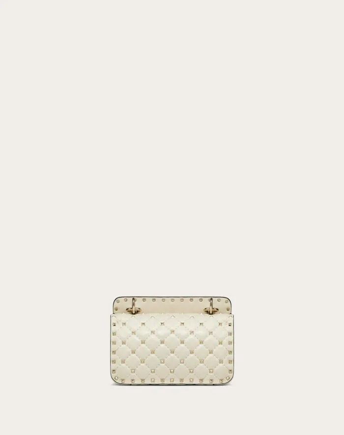 Valentino Shoulder Bags Woman Small Nappa Rockstud Spike Bag For Woman In Light Ivory Light Ivory Valentino Shoulder Bags Woman Small Nappa Rockstud Spike Bag For Woman In Light Ivory Light Ivory