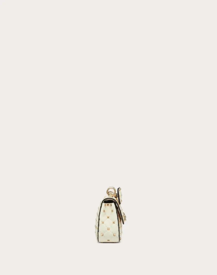 Valentino Shoulder Bags Woman Small Nappa Rockstud Spike Bag For Woman In Light Ivory Light Ivory Valentino Shoulder Bags Woman Small Nappa Rockstud Spike Bag For Woman In Light Ivory Light Ivory