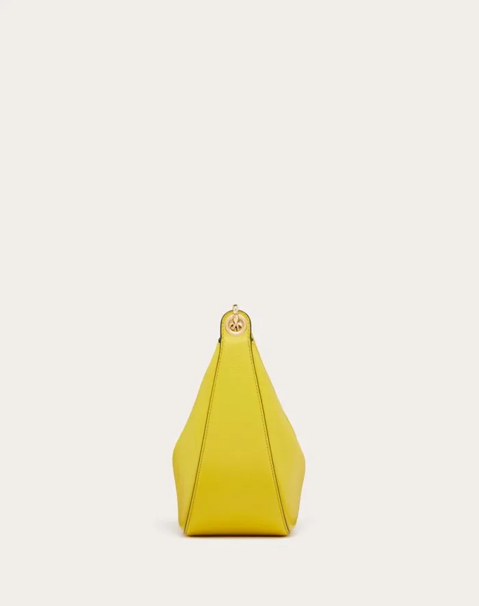 Valentino Shoulder Bags Woman Small Vlogo Moon Hobo Bag In Grainy Calfskin With Chain For Woman In Ivory Ivory Valentino Shoulder Bags Woman Small Vlogo Moon Hobo Bag In Grainy Calfskin With Chain For Woman In Ivory Ivory
