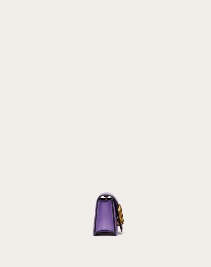 Valentino Shoulder Bags Woman Valentino Garavani Loc Small Shoulder Bag In Calfskin For Woman In Black Black
