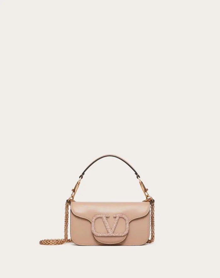 Valentino Shoulder Bags Woman Valentino Garavani Loc Small Shoulder Bag With Jewel Logo For Woman In Rose Cannelle Rose Cannelle Valentino Shoulder Bags Woman Valentino Garavani Loc Small Shoulder Bag With Jewel Logo For Woman In Rose Cannelle Rose Cannelle