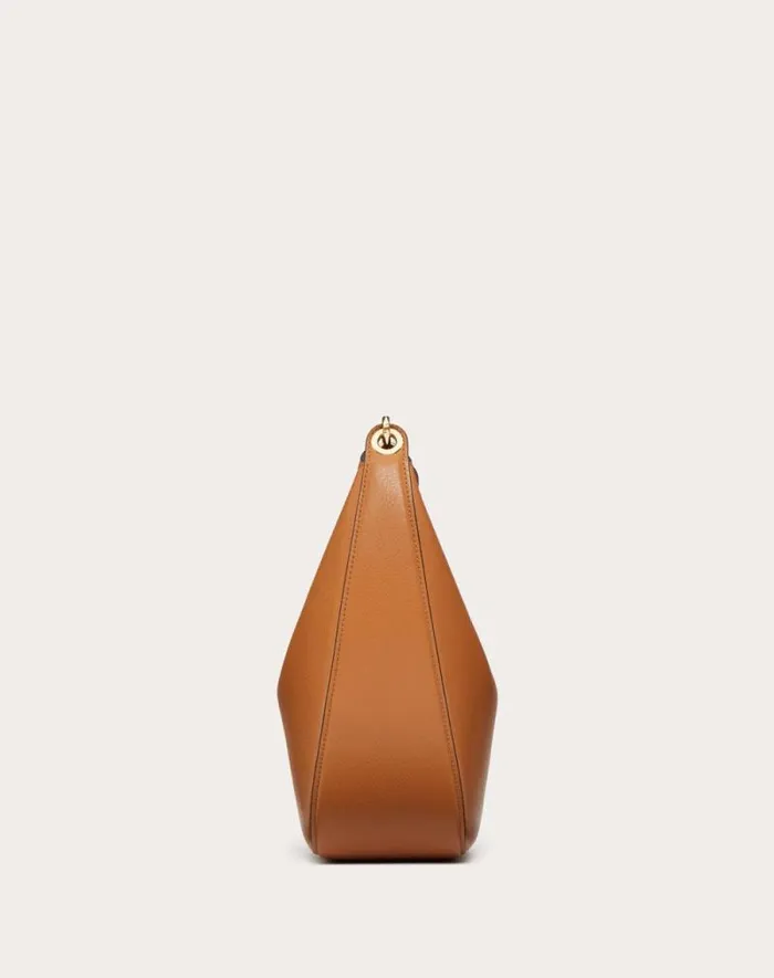 Valentino Shoulder Bags Woman Vlogo Moon Medium Grainy Calfskin Hobo Bag With Chain For Woman In Dark Red Dark Red Valentino Shoulder Bags Woman Vlogo Moon Medium Grainy Calfskin Hobo Bag With Chain For Woman In Dark Red Dark Red