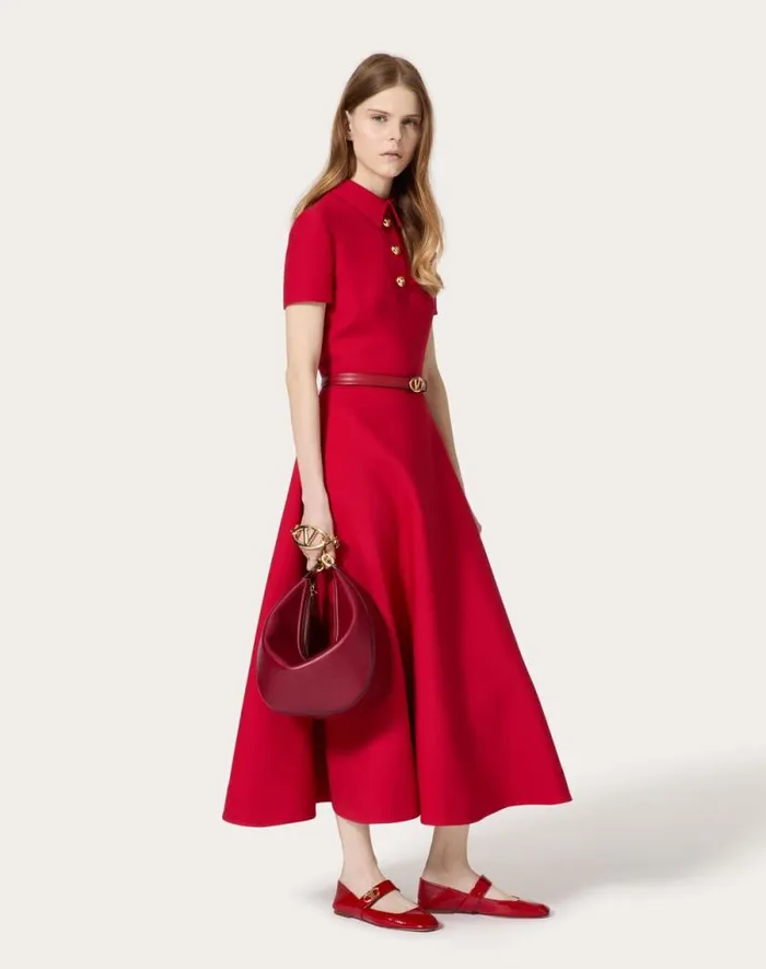 Valentino Shoulder Bags Woman Vlogo Moon Medium Grainy Calfskin Hobo Bag With Chain For Woman In Dark Red Dark Red Valentino Shoulder Bags Woman Vlogo Moon Medium Grainy Calfskin Hobo Bag With Chain For Woman In Dark Red Dark Red