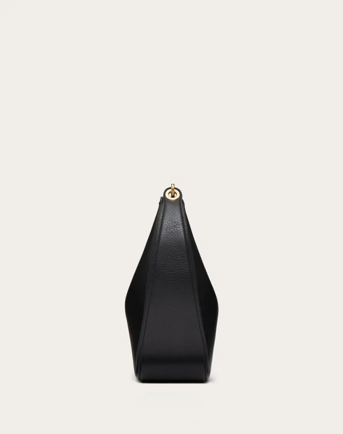 Valentino Shoulder Bags Woman Vlogo Moon Medium Grainy Calfskin Hobo Bag With Chain For Woman In Dark Red Dark Red Valentino Shoulder Bags Woman Vlogo Moon Medium Grainy Calfskin Hobo Bag With Chain For Woman In Dark Red Dark Red