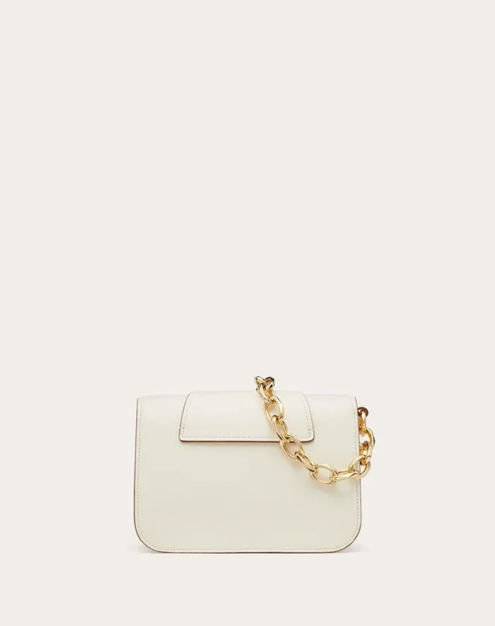 Valentino Shoulder Bags Woman Vlogo O039clock Small Nappa Leather Shoulder Bag With Chain For Woman In Black Black Valentino Shoulder Bags Woman Vlogo O039clock Small Nappa Leather Shoulder Bag With Chain For Woman In Black Black