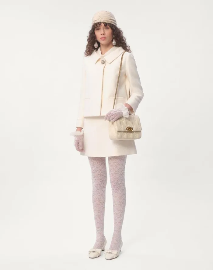 Valentino Skirts Woman Crepe Couture Skirt For Woman In Ivory Ivory