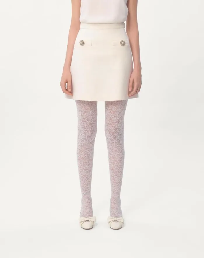 Valentino Skirts Woman Crepe Couture Skirt For Woman In Ivory Ivory
