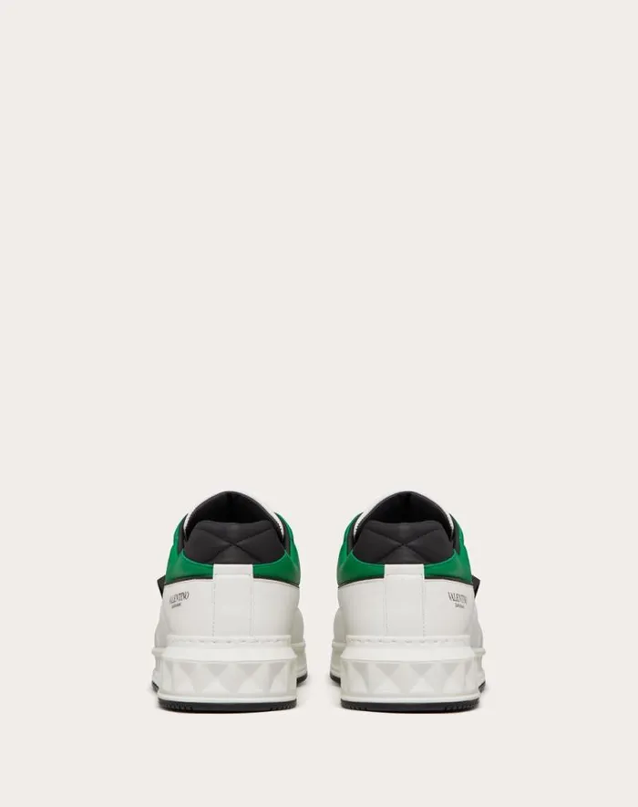 Valentino Sneakers Man One Stud Lowtop Nappa Sneaker For Man In White Black White Black Valentino Sneakers Man One Stud Lowtop Nappa Sneaker For Man In White Black White Black